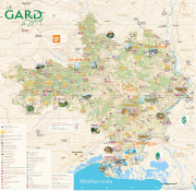 Le Gard : carte touristique